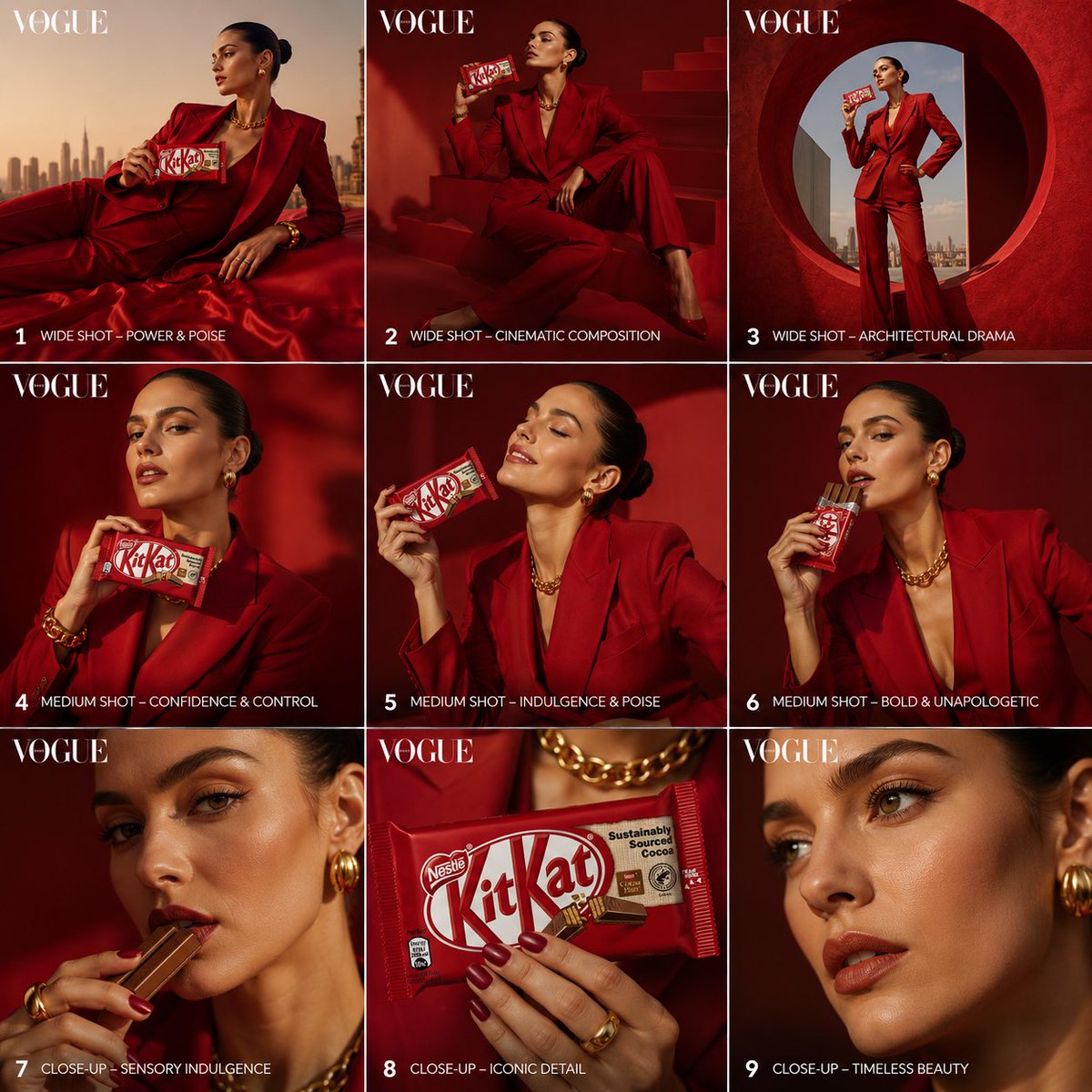 Vogue 时尚杂志风格项目网格