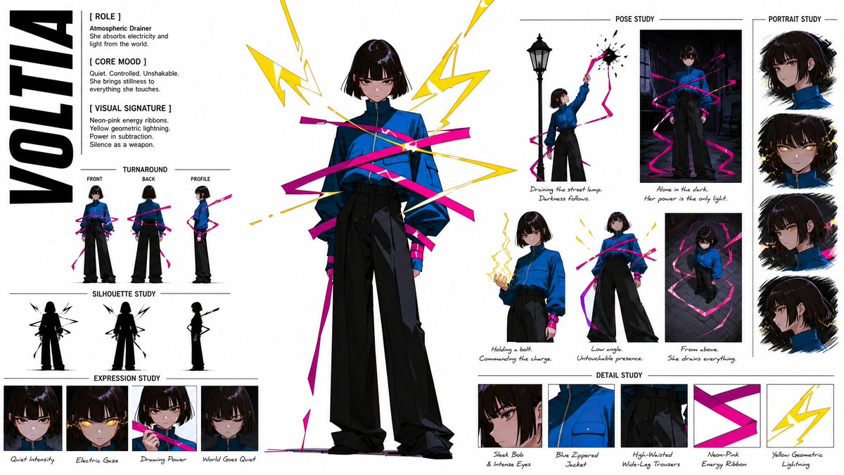 Neon Fashion Character Sheet