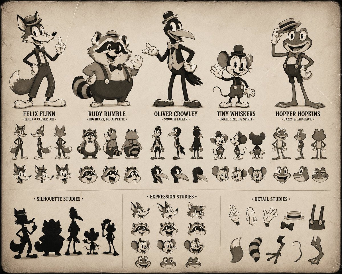 Vintage Film Vaudeville Cat