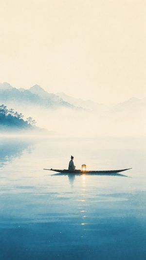 东方禅意极简风海报