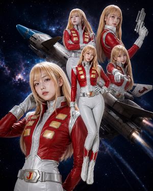 Alfin 太空动漫 Cosplay 合成海报