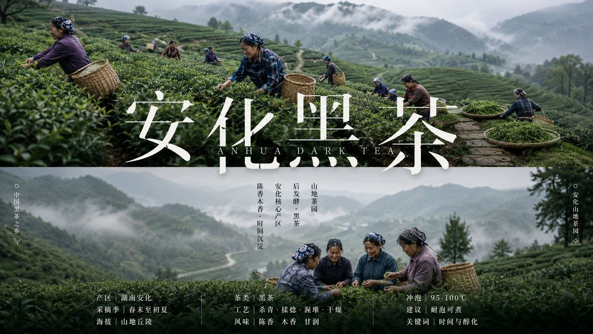 安化黑茶山地海报