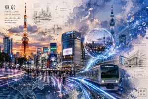 东京城市动态海报