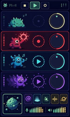 像素怪兽音乐音序器 UI