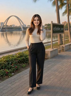 Hatirjheel 黄金时刻时尚肖像