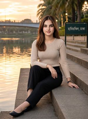 Hatirjheel 黄金时刻时尚人像