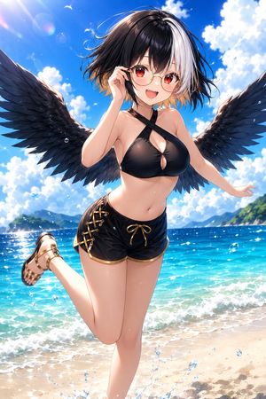 动漫海滩角色重绘
