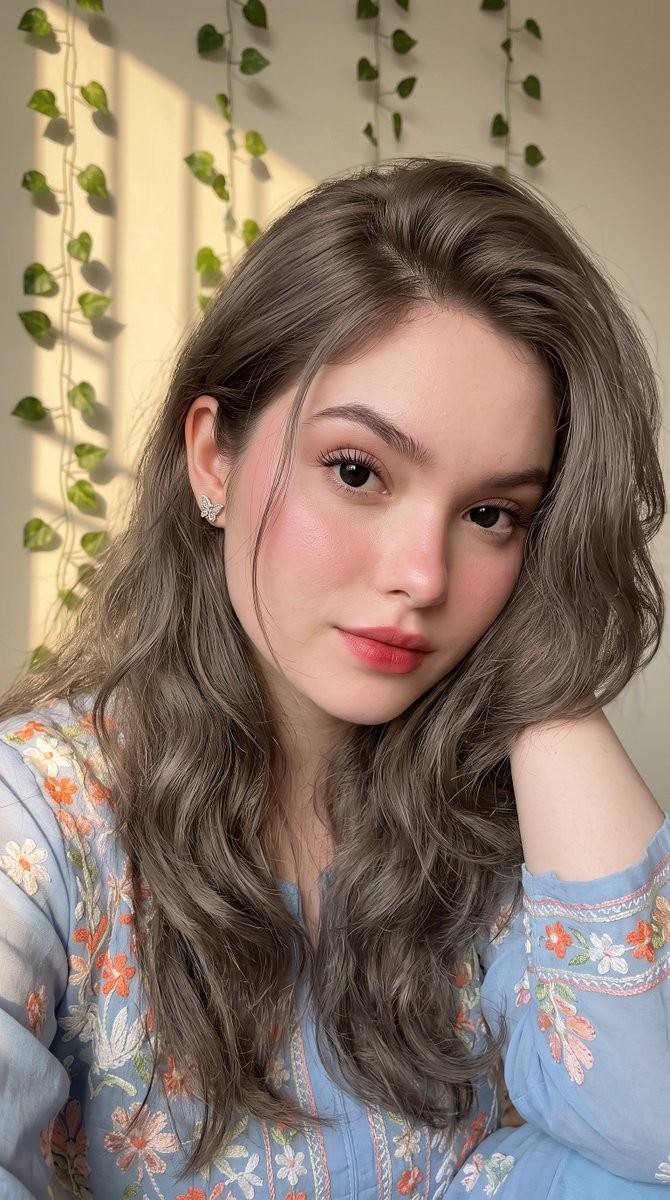 Korean Warm-Light Selfie