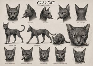 Cigar Cat 角色设定表