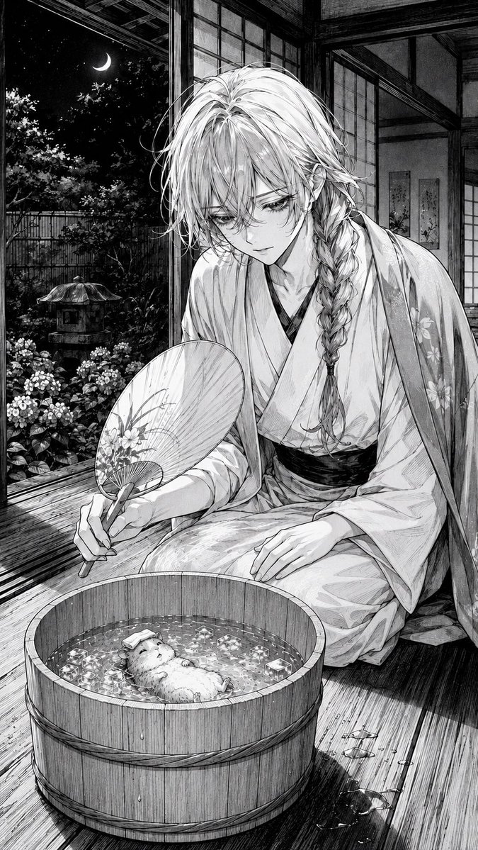 月下仓鼠冰浴漫画