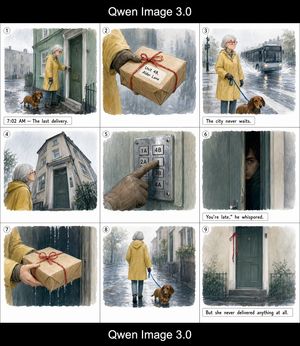 雨中快递分镜故事