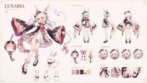 Lunaria Moonlight Witch 角色设计图