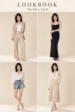 保持角色一致性的韩系时尚 Lookbook