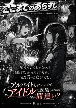 黑白偶像漫画预告海报