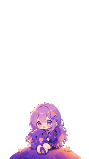 Q 版紫色太空少女
