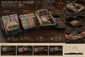 豪华铁路项目收纳展示海报