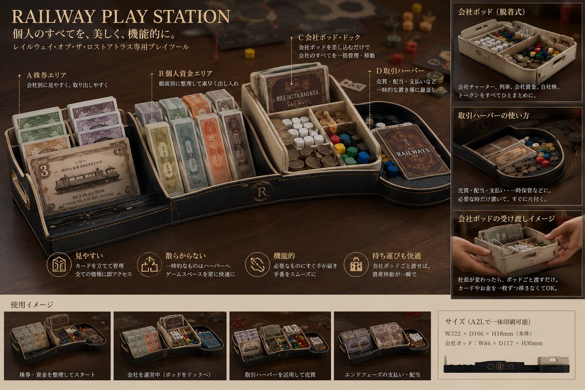 豪华铁路项目收纳展示海报