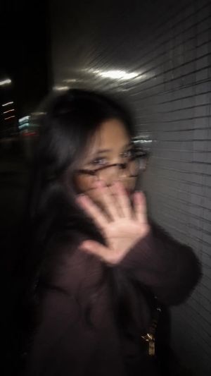 夜间闪光灯抓拍人像