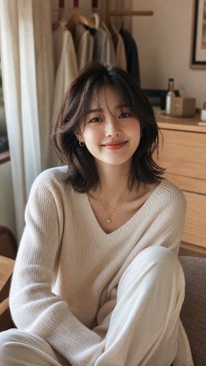 舒适极简风韩国女性肖像