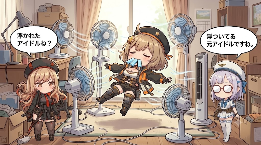 Chibi Air-Conditioner Hug Comic