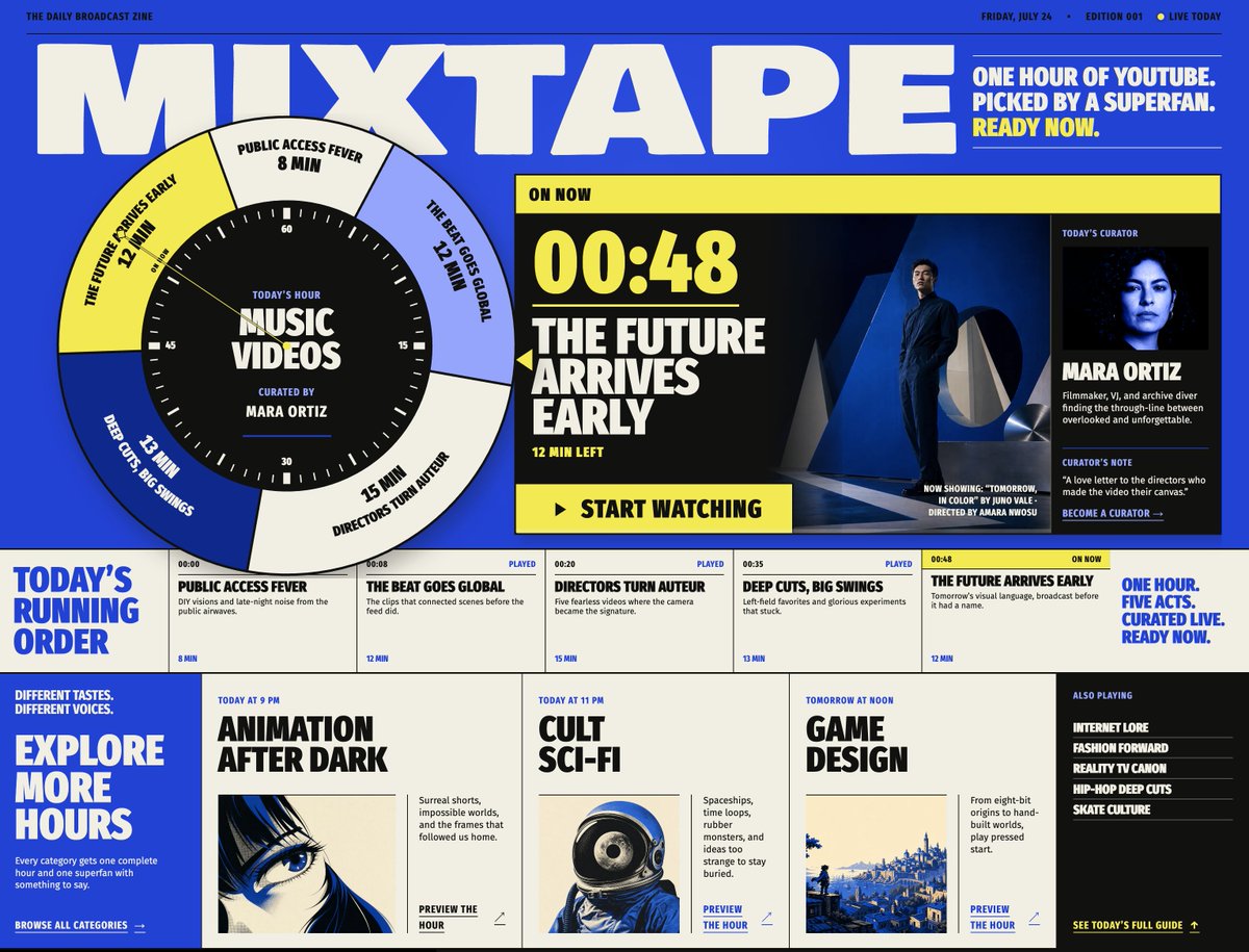 Mixtape Zine 网页重新设计
