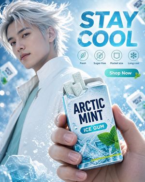 Arctic Mint Gum 商业摄影