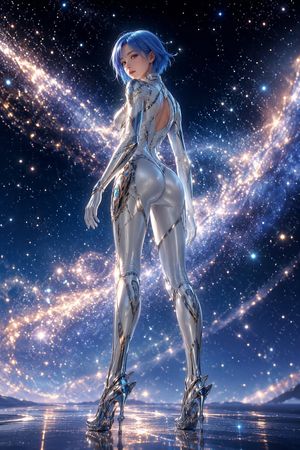 身着盔甲的未来科幻女性