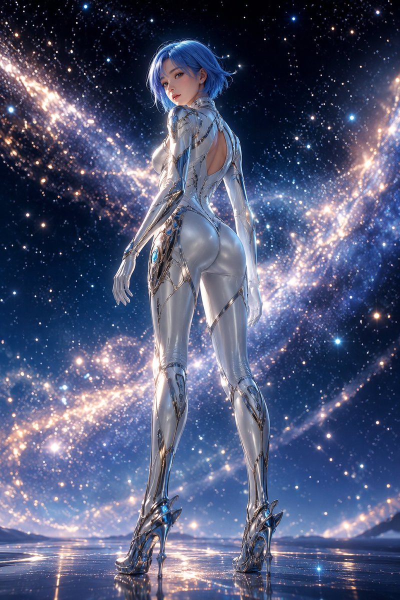 身着盔甲的未来科幻女性