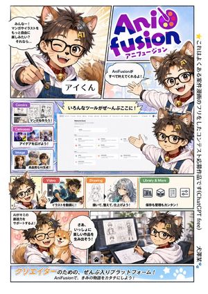 AniFusion 漫画风格宣传海报