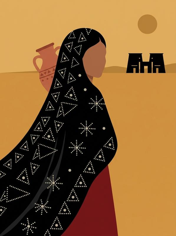 Sa'idi Woman Folk Vector