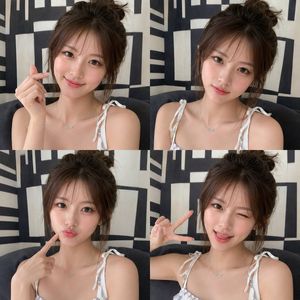 韩系美妆编辑风格网格拼图