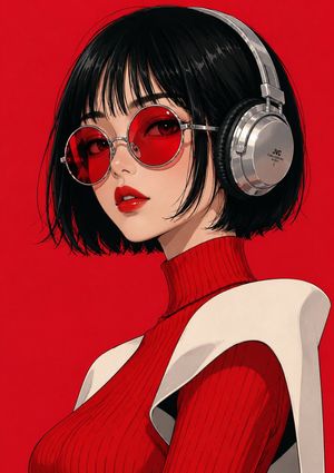 复古波普艺术动漫插画