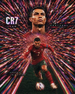 CR7 葡萄牙球星星芒海报