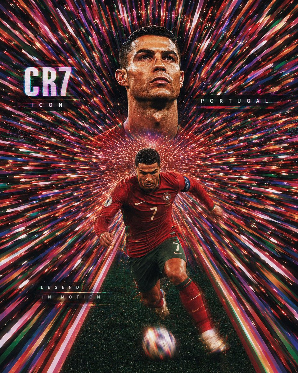 CR7 葡萄牙球星星芒海报