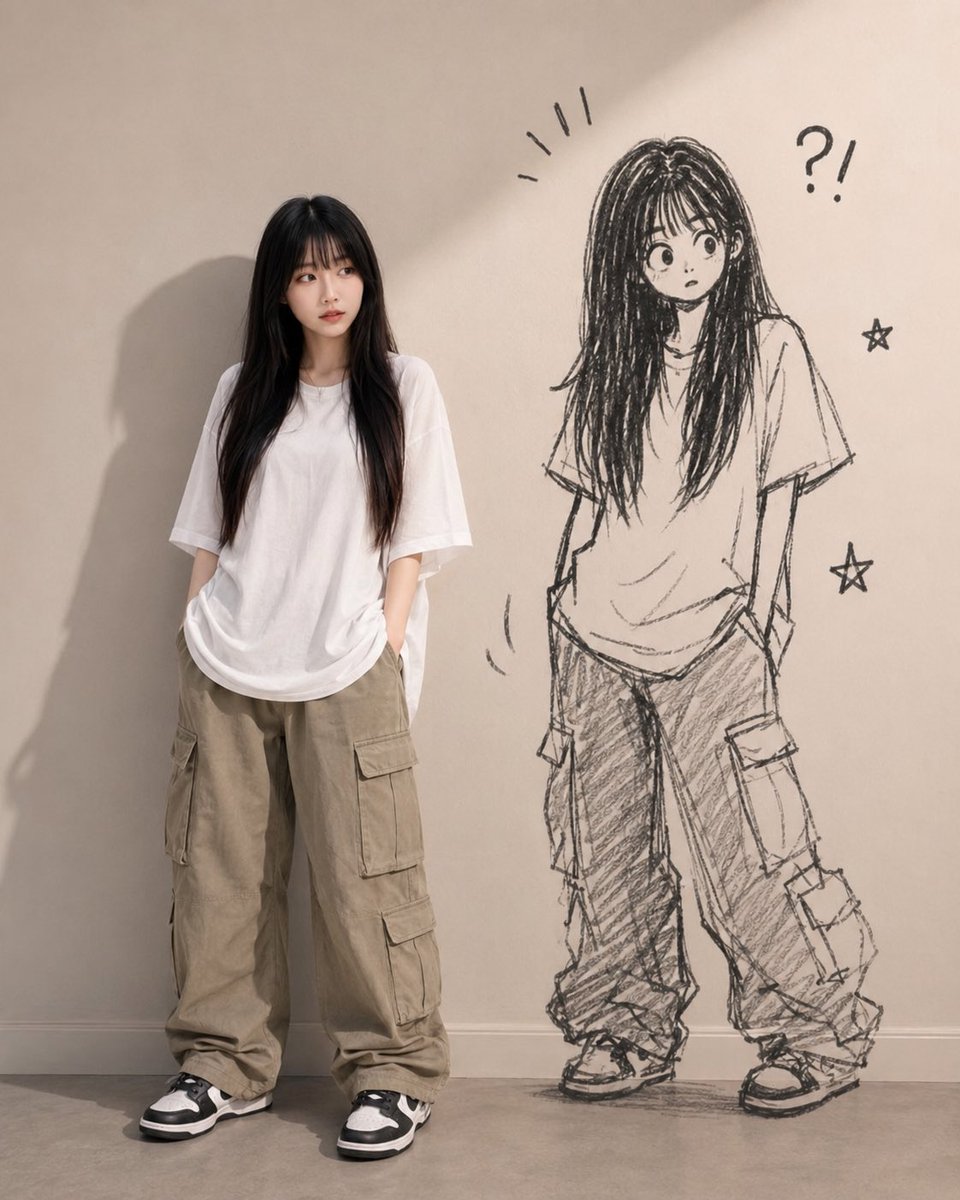 文静少女与狂野涂鸦分身