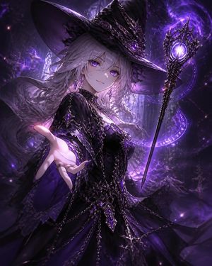 神秘的银发女巫
