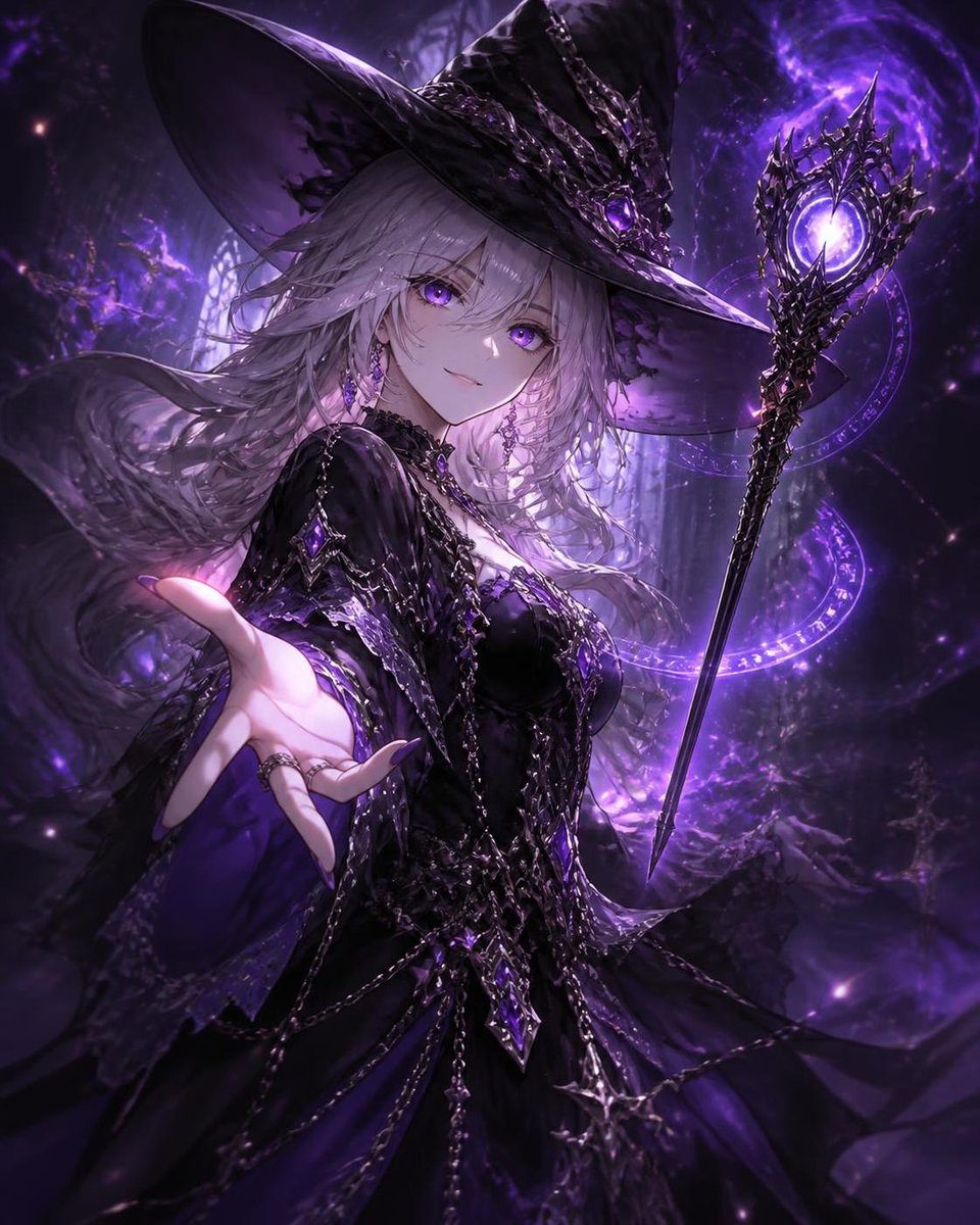 神秘的银发女巫