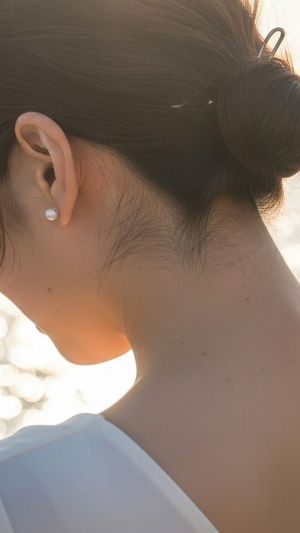黄金时刻颈背肖像