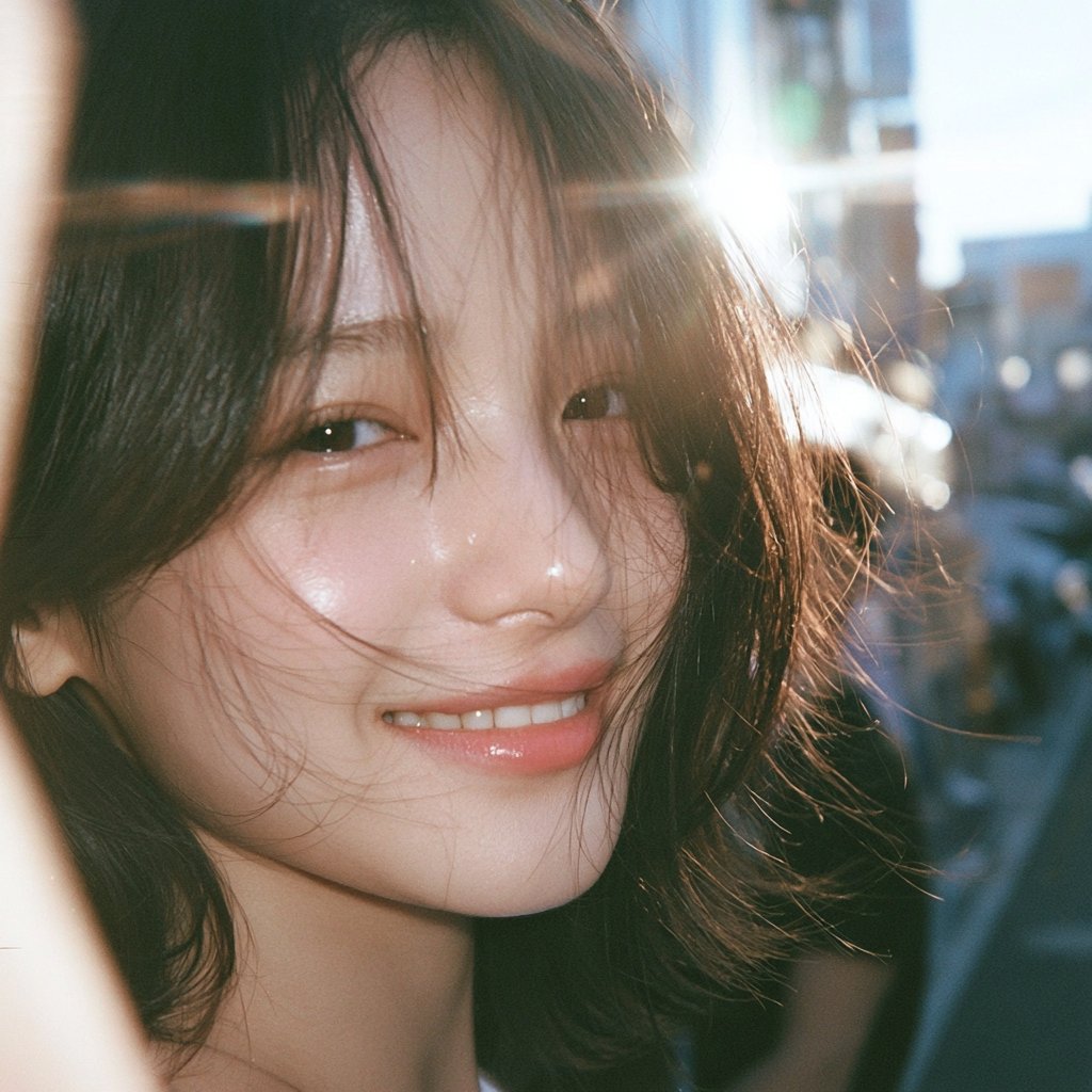 阳光下的城市街头人像