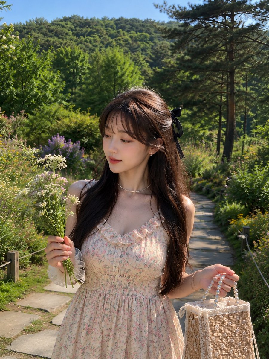 Dreamy Cottagecore Garden Portrait