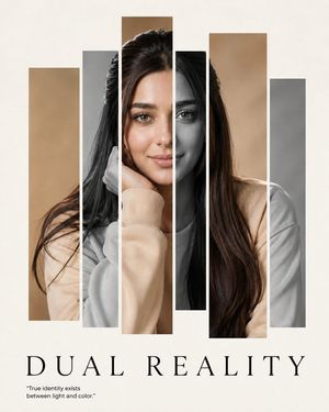 Dual Reality Vertical Panel Portrait