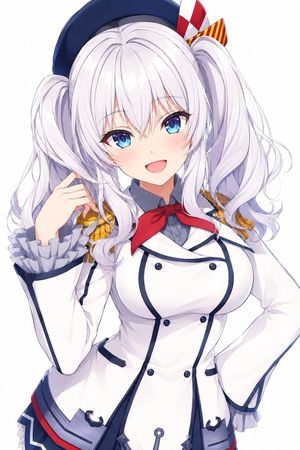 Elegant Anime Naval Girl Portrait