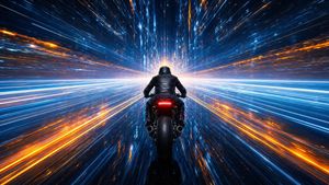 Futuristic Hyper-Speed Tunnel Ride