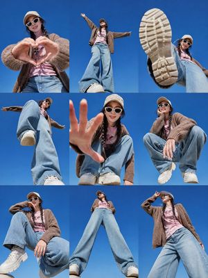 Korean Fashion 3x3 Editorial Sheet