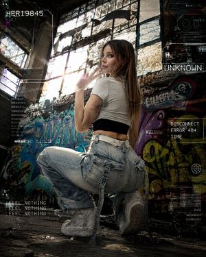 Urban Grunge Glitch Fashion Photography