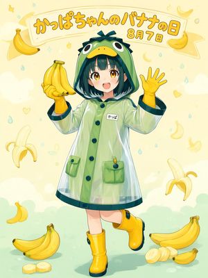 Kappa-chan Banana Day Poster