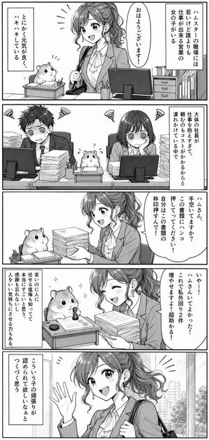 Office Hamster Manga Diary