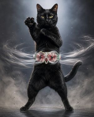 Black Cat Transformation Hero