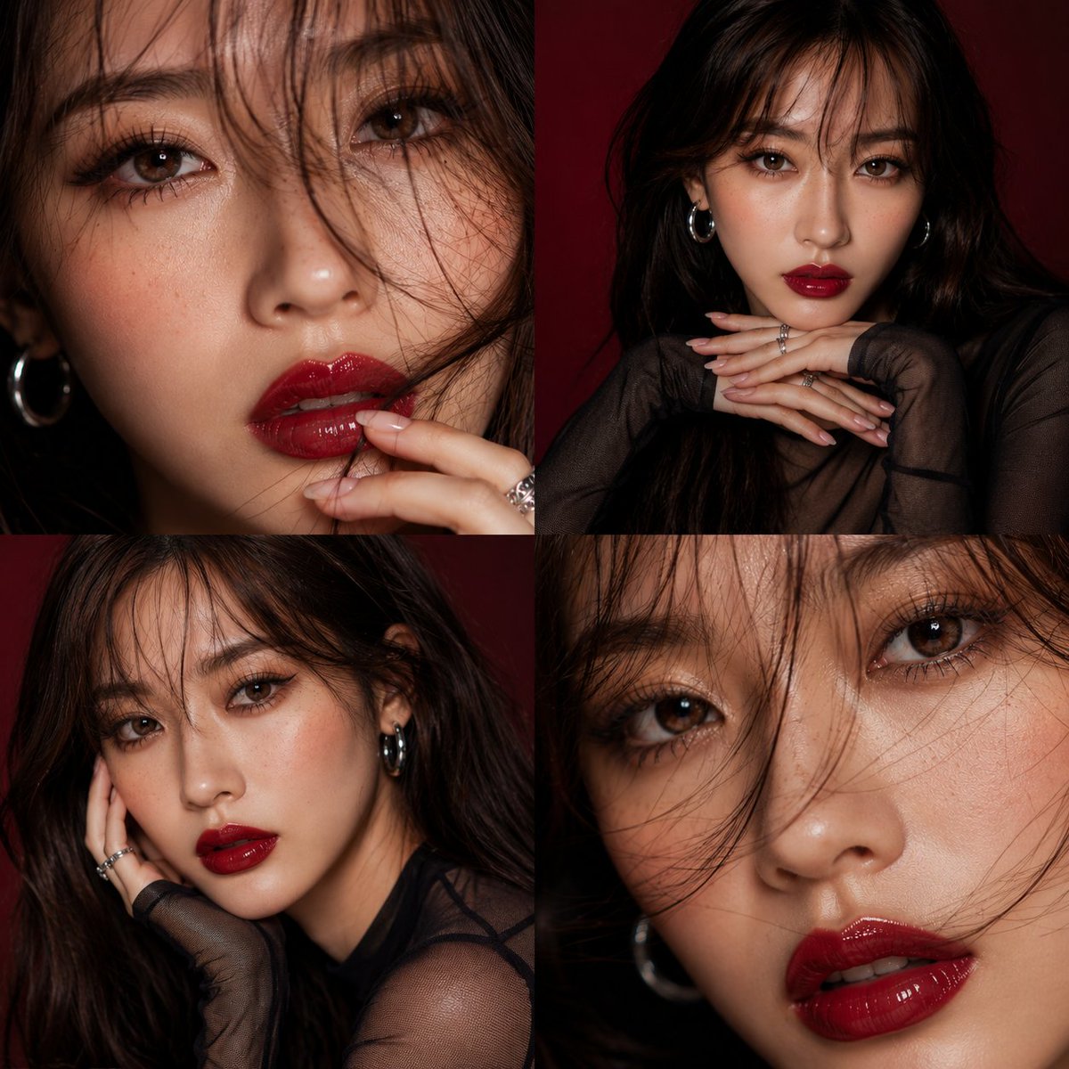 Luxury Beauty Editorial Collage