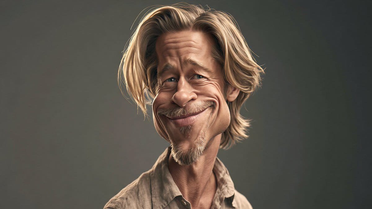 Premium Celebrity Caricature Portrait